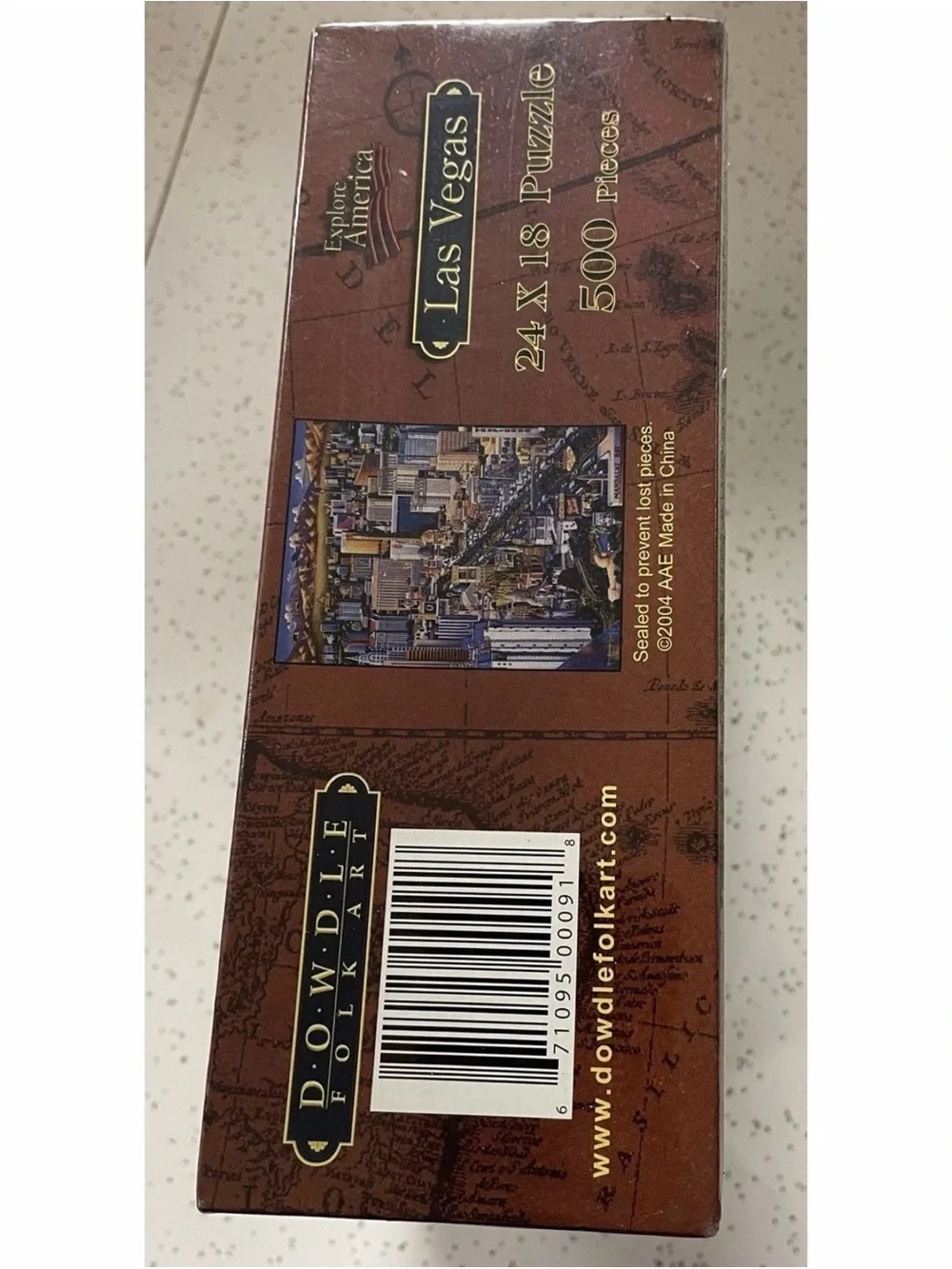 Dowdle Folk Art Puzzle~Las Vegas~500 Pieces~18